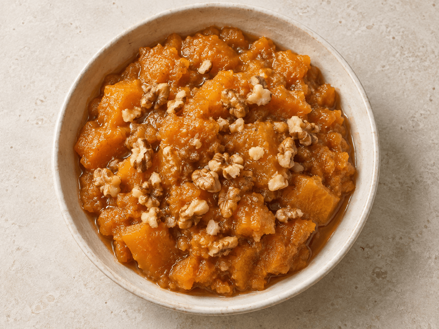 Courge confite sucrée — Illustration culinaire générée par IA