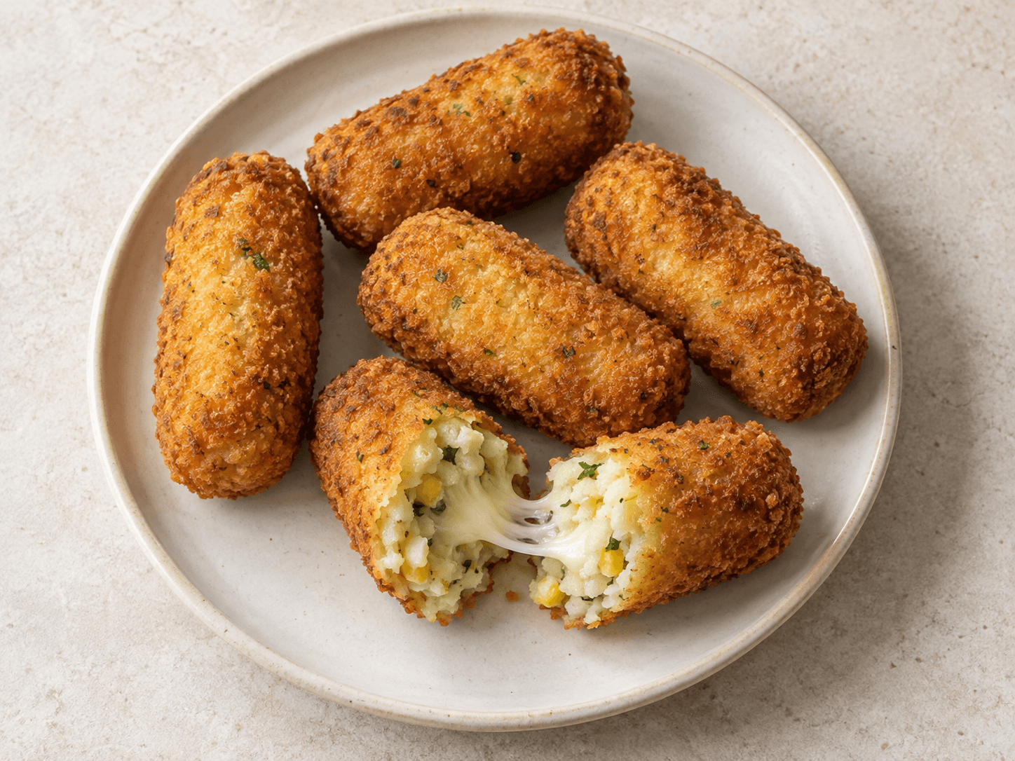 Pommes de terre à la mozzarella — Illustration culinaire générée par IA