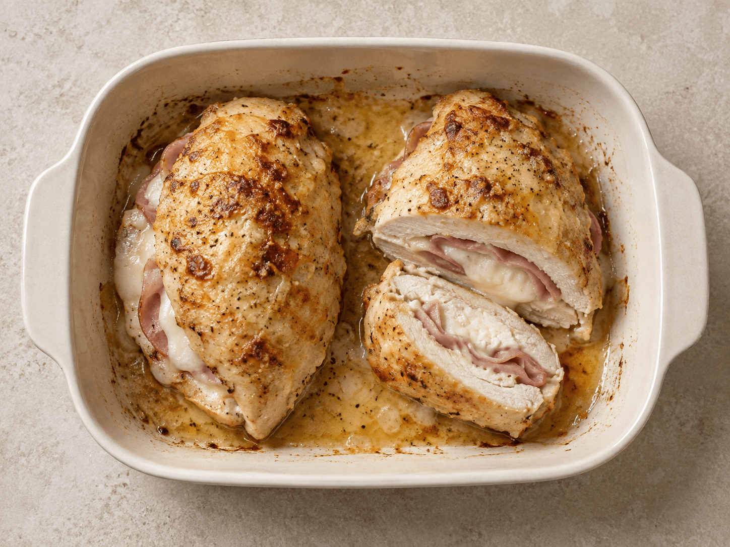 Blanc de poulet farci — Illustration culinaire générée par IA