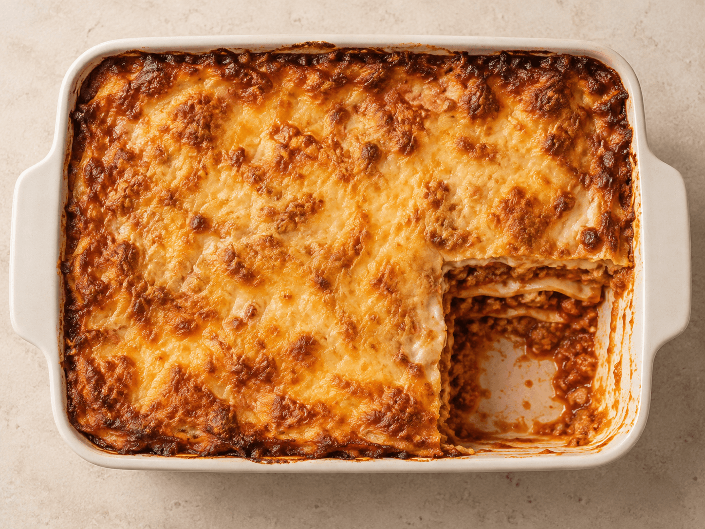 Gratin de lasagnes — Illustration culinaire générée par IA