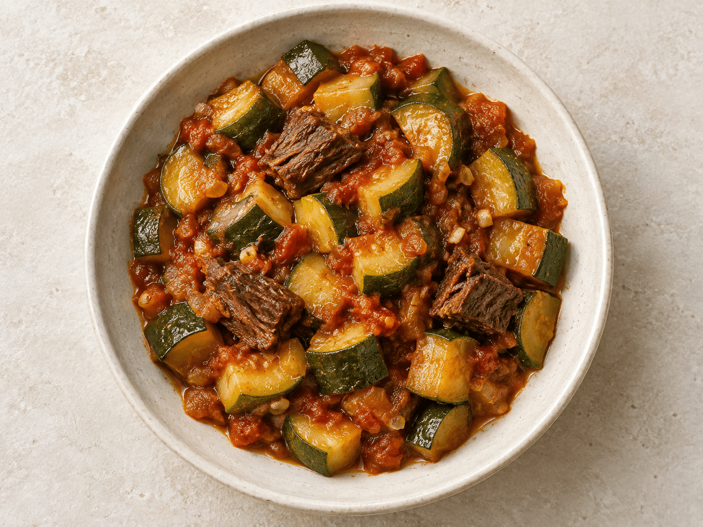 Courgettes au khlii — Illustration culinaire générée par IA