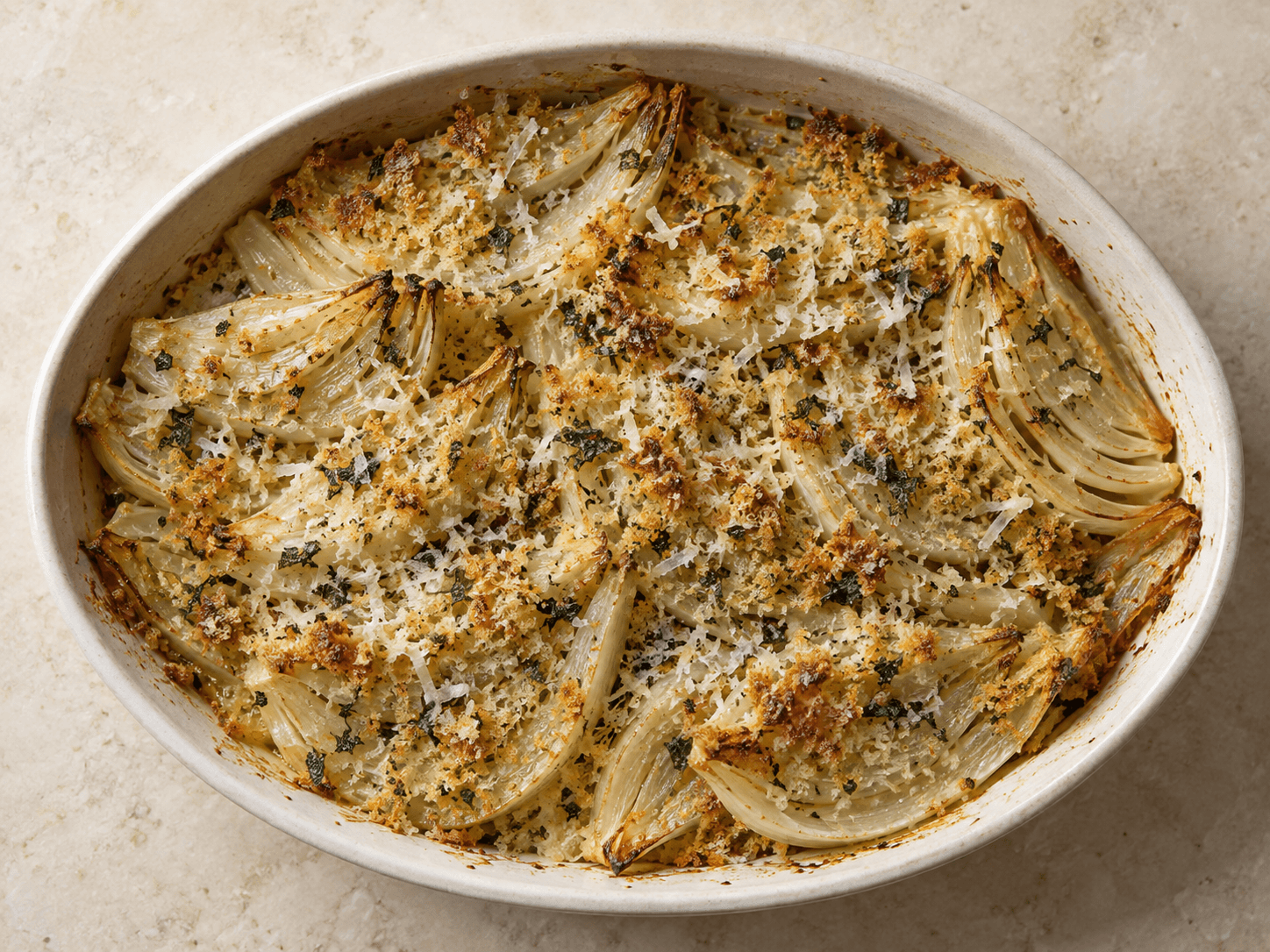 Gratin aux fenouils — Illustration culinaire générée par IA