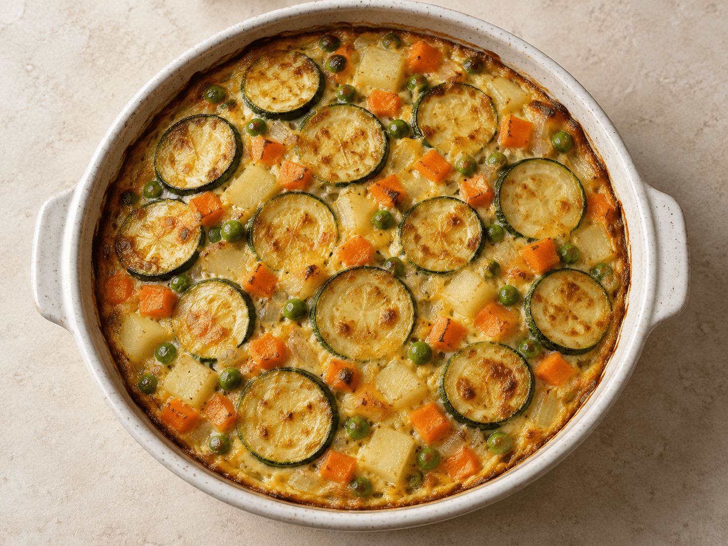 Gratin aux légumes - variante — Illustration culinaire générée par IA